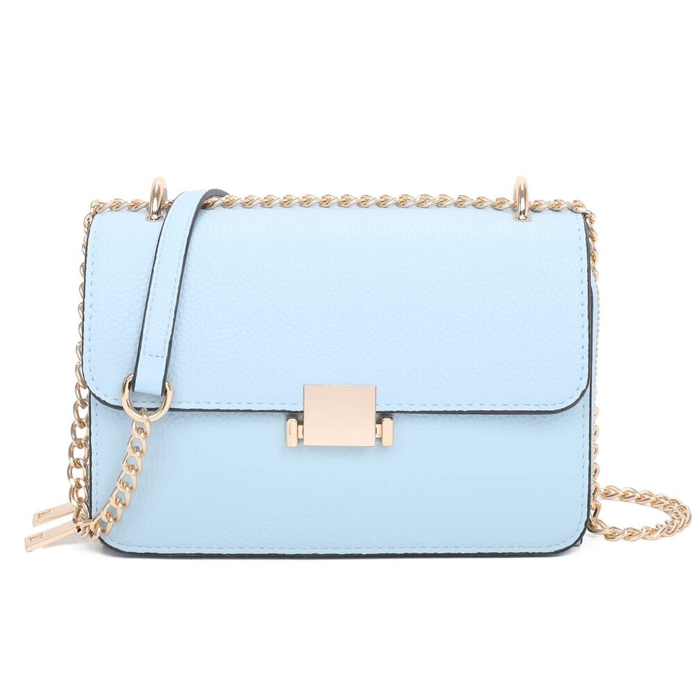 8183 Square Shoulder Bags Chain Strap Crossbody Bag Medium Leather Evening